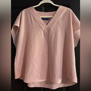 Apt. 9 Soft Pink V-Neck Blouse